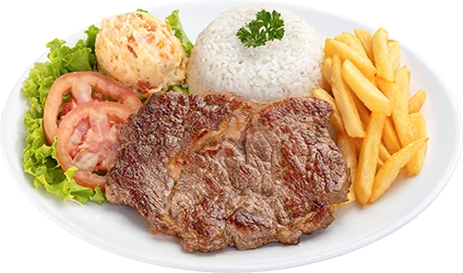 Contrafilé com maionese