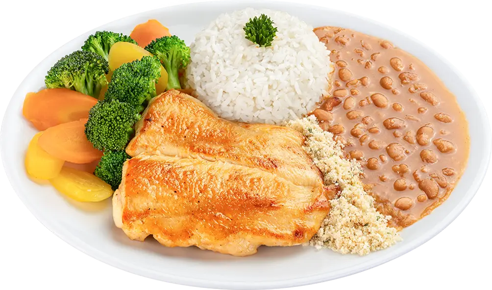 Filé de frango com legumes