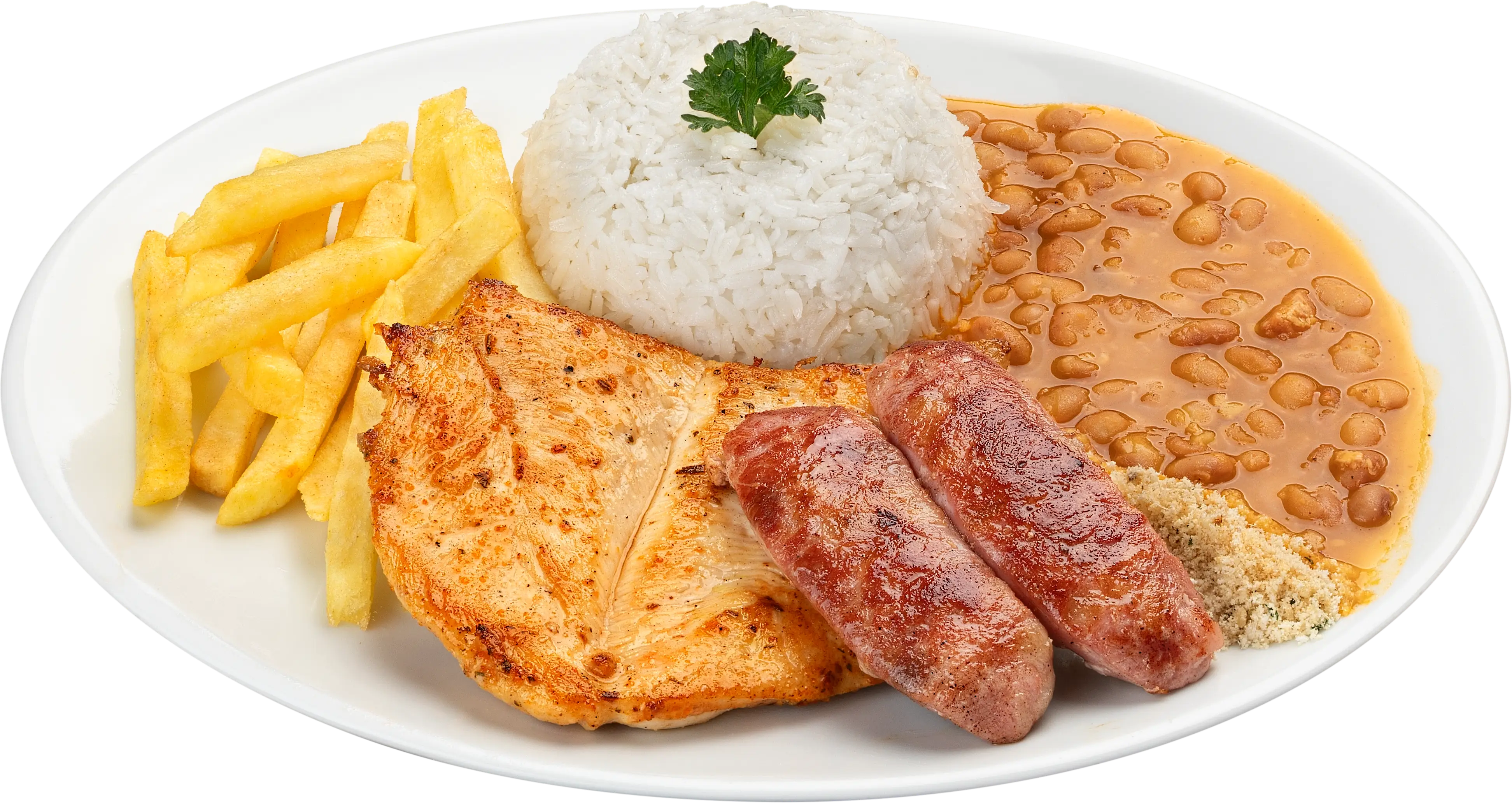 Filé de frango com linguiça