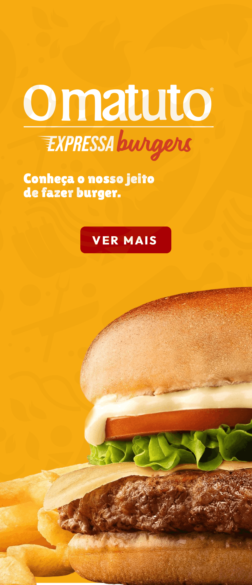 Banner O Matuto Expressa Burgers Mobile